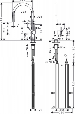 Смеситель Hansgrohe Talis 72803000 хром