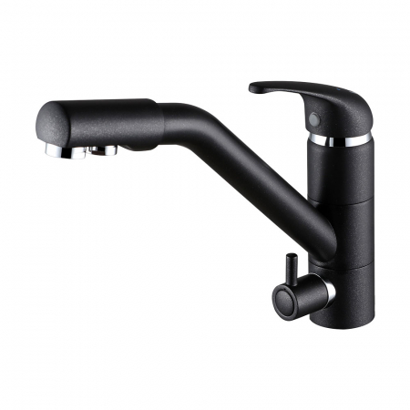 Смеситель Paulmark Hessen He213017-418 черный металлик
