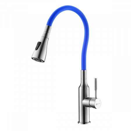 Смеситель Lemark Expert LM5082S-Blue матовый/синий