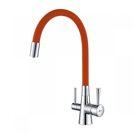 Смеситель Lemark Comfort LM3075C-Orange хром/оранжевый