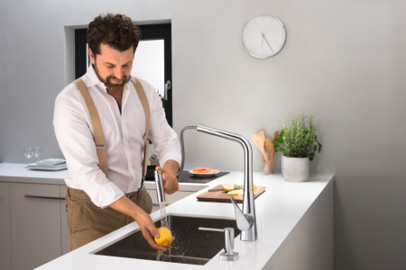 Смеситель Hansgrohe Metris Select 73816000 хром