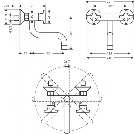Смеситель Hansgrohe Logis 71287000 хром
