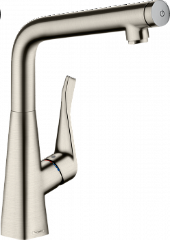 Смеситель Hansgrohe Metris Select 14883800 под сталь