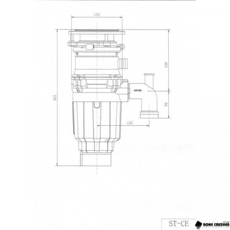 Измельчитель пищевых отходов Bone Crusher 610 (BC610-AS)