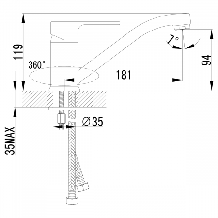 Смеситель Lemark Plus Grace LM1504C хром