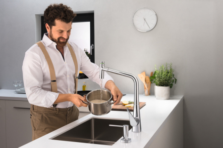 Смеситель Hansgrohe Metris Select 73816000 хром