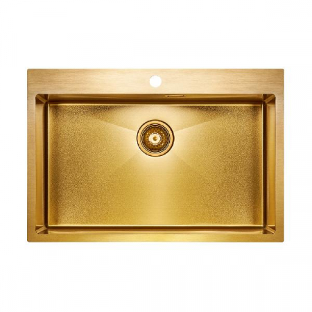 Мойка Paulmark Saar PM807551-BG брашированное золото (750x510 мм)