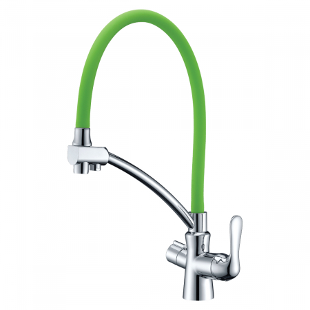 Смеситель Lemark Comfort LM3070C-Green хром/зеленый