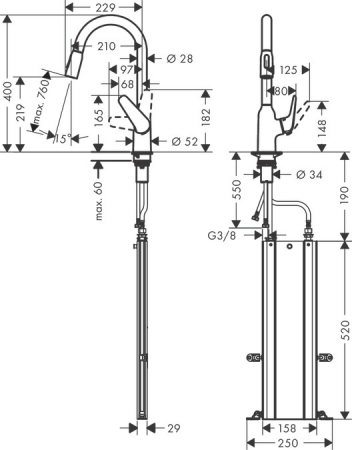 Смеситель Hansgrohe Focus 71820000 хром