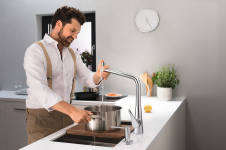 Смеситель Hansgrohe Metris Select 73816000 хром