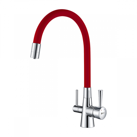 Смеситель Lemark Comfort LM3075C-Red хром/красный