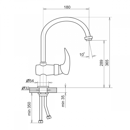 Смеситель AquaGranitEx C-5035 (307) терракот