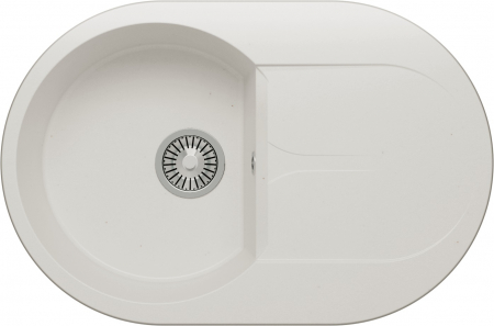 Мойка Polygran Atol-760 белый хлопок (760x500 мм) 679030