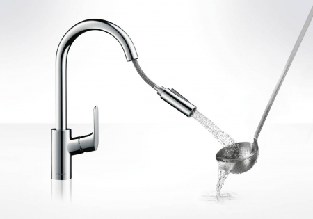 Смеситель Hansgrohe Focus 31815670 матовый черный
