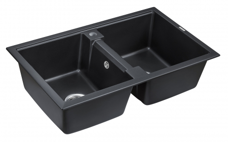 Мойка Paulmark Zwilling PM238150-BLM черный металлик (810x500 мм)