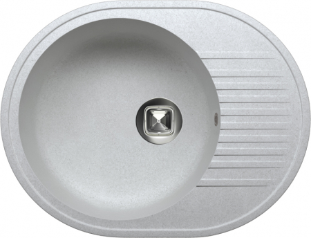 Мойка Tolero Classic R-122 серый металлик (575x575 мм) 825101