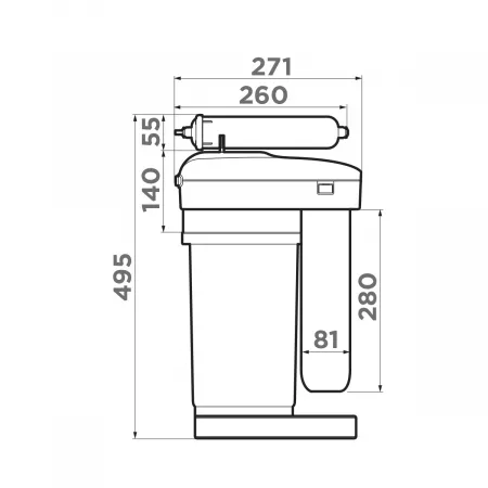 Водоочиститель Omoikiri Pure Drop 2.1.4S (4998004)