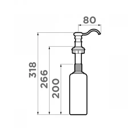 Дозатор Omoikiri OM-01-GR leningrad grey 4995032