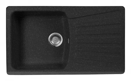 Мойка AquaGranitEx M-12 (308) черный (840x495 мм)