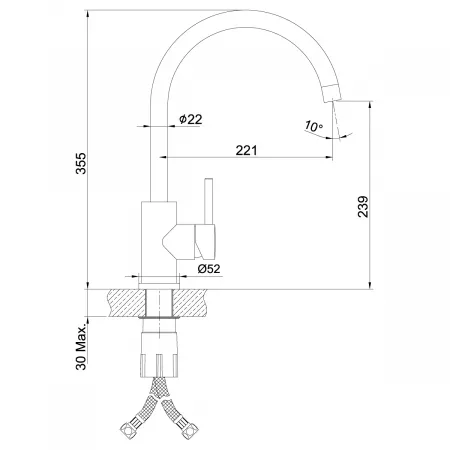 Смеситель Lemark Expert LM5078S матовый