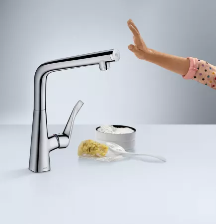 Смеситель Hansgrohe Metris Select 14883800 под сталь