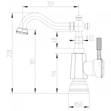 Смеситель Lemark Jasmine LM6604B бронза