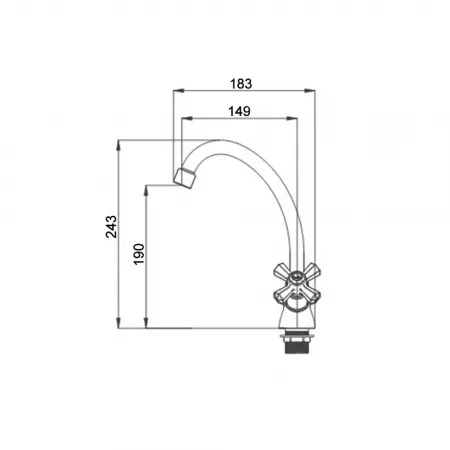 Смеситель Raiber Ventis R7003 хром