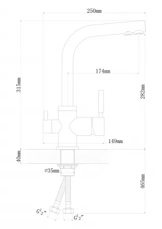 Смеситель Dr.Gans Акцент 339.06H.2123.405 терра