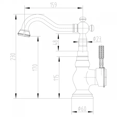 Смеситель Lemark Jasmine LM6644ORB черная бронза