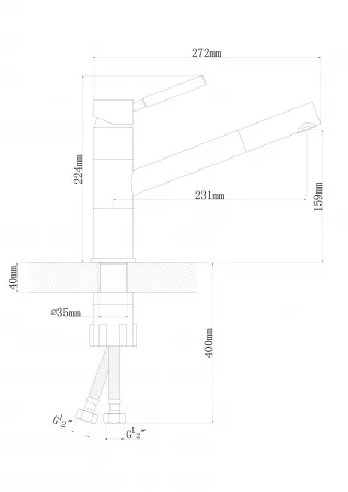 Смеситель Florentina Фита FL Антрацит 313.18L.1223.302