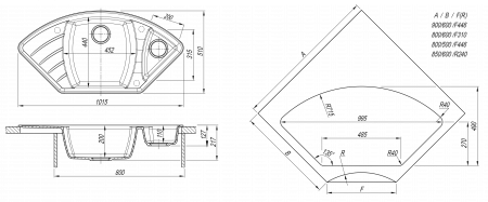 Мойка Dr. Gans Габи белый 25.050.E1015.401 (1015x510 мм)