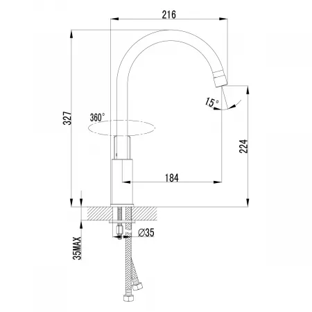 Смеситель Lemark Plus Grace LM1505C хром