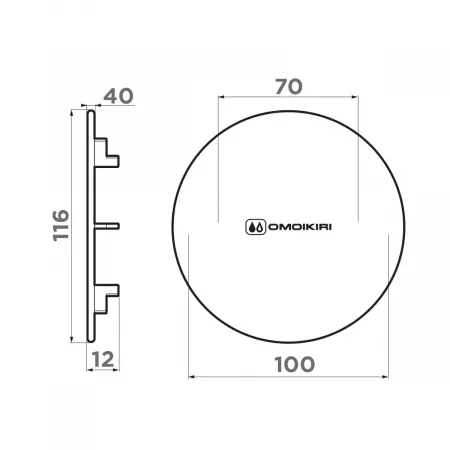 Декоративный элемент для корзинчатого вентиля Omoikiri DEC-AB античная латунь 4957089