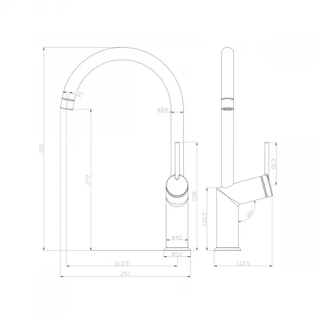 Смеситель Lemark Minima LM3805C хром