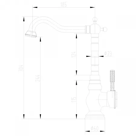 Смеситель Lemark Jasmine LM6645B бронза