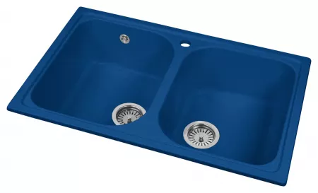 Мойка AquaGranitEx M-15 (323) синий (775x495 мм)