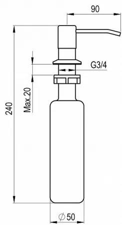 Дозатор Granula GR-1403 базальт